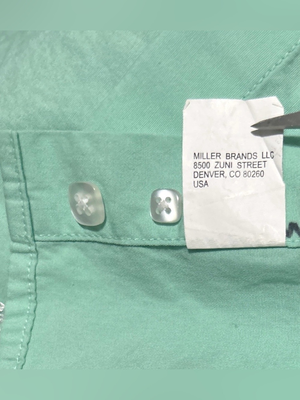 Cinch Men's Western Solid Mint Green Button-Down Shirt L/XL - Picture 9 of 9